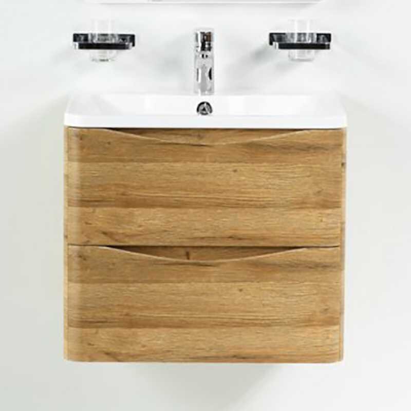 Изображение товара Тумба под раковину BelBagno Acqua ACQUA-700-2C-SO-RR 70 см подвесная дуб рустик