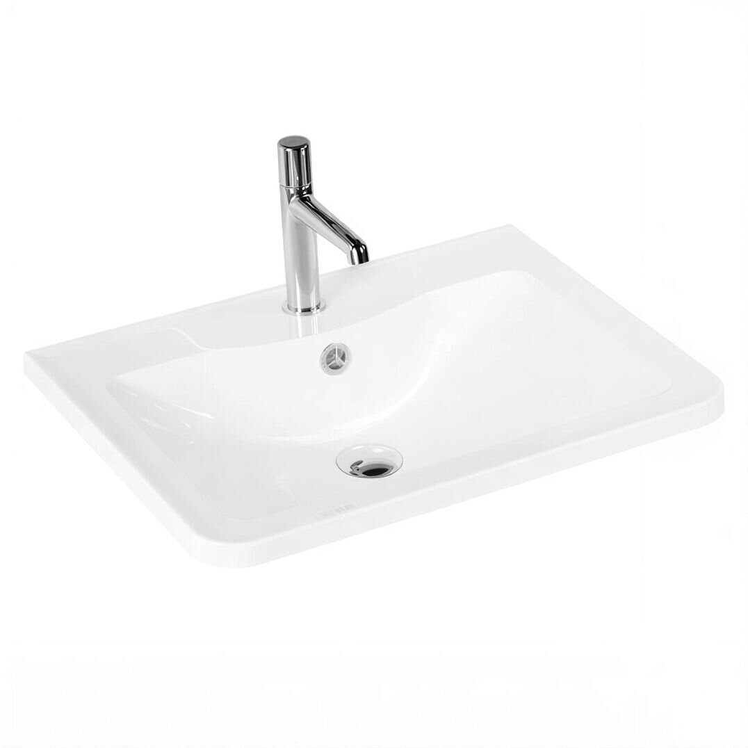 Изображение товара Раковина из литьевого мрамора BelBagno BB700/455-LV-MR-ALR, 70 x 45.5 x 14.5 см, белый Изображение товара Раковина из литьевого мрамора BelBagno BB700/455-LV-MR-ALR, 70 x 45.5 x 14.5 см, белый