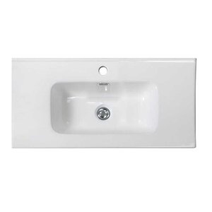 Изображение товара Раковина керамическая BelBagno BB800/390ETL 81.5x39.8 см белая для ванной
