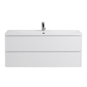 Изображение товара Тумба под раковину BelBagno Albano ALBANO-1200-2C-SO-BL 120 см, подвесная, Bianco Lucido
