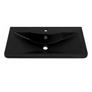 Изображение товара Раковина из искусственного камня BelBagno Aurora BB1000/450-LV-ART-AST-NERO, 100 x 45 х 15 см, черный матовый