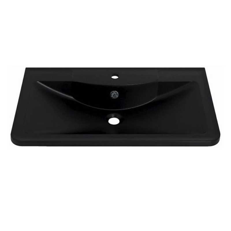 Изображение товара Раковина из искусственного камня BelBagno Aurora BB1000/450-LV-ART-AST-NERO 100x45 см черный матовы