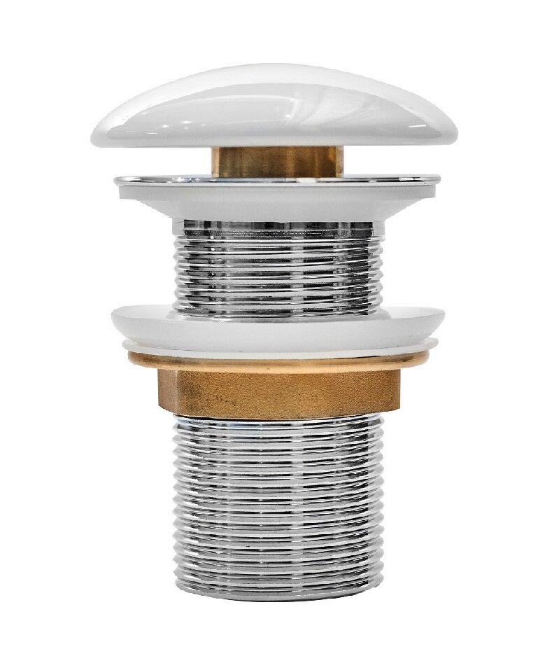 Изображение товара Донный клапан Iddis Optima Home без перелива белый 6.8x6.8x8.2 см
