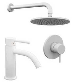 Изображение товара Душевая система Paffoni KIT LIG KITLIG011BO071 белый матовый
