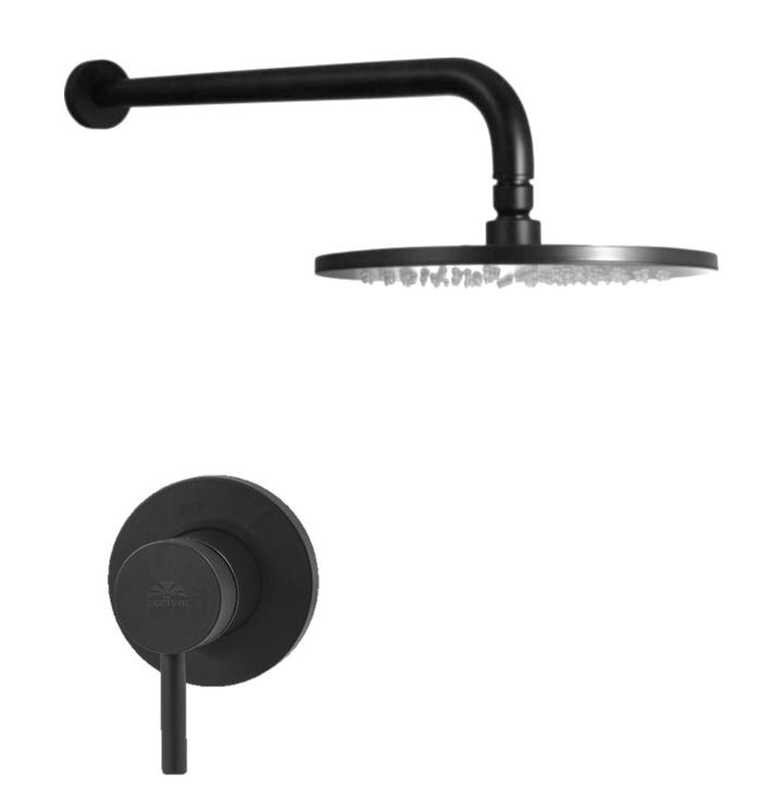 Изображение товара Встраиваемая душевая система Paffoni KIT LIG KITLIG011NO черный матовый