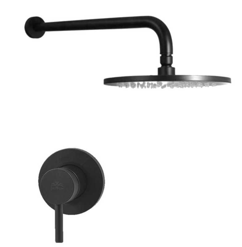 Изображение товара Душевая система Paffoni KIT LIG KITLIG011NOKING встраиваемая черный матовый