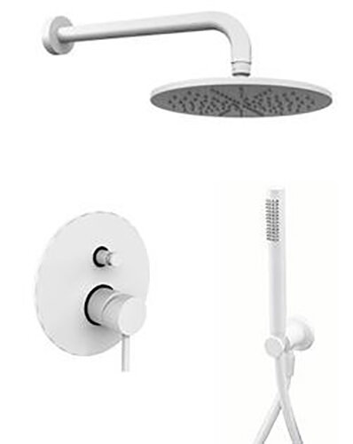 Изображение товара Душевая система Paffoni KIT LIG KITLIG015BO встраиваемая, белый матовый