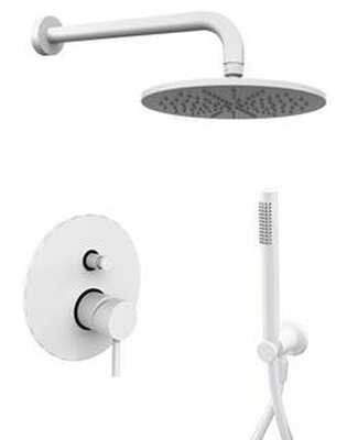 Изображение товара Душевая система Paffoni KIT LIG KITLIG015BOKING встроенная белый матовый