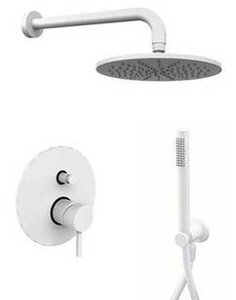 Изображение товара Душевая система Paffoni KIT LIG KITLIG015BOKING встраиваемая, белый матовый