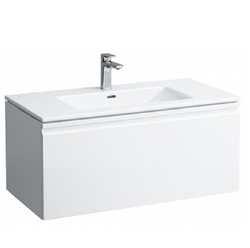 Изображение товара Тумба с раковиной Laufen Pro S 1000 (белый матовый) - подвесная с 1 ящиком