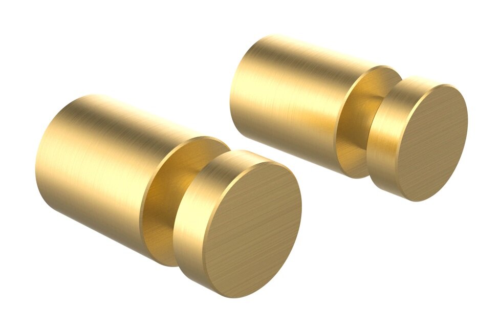 Изображение товара Комплект крючков одинарных Iddis Petite, золото матовое, PET2G01i41