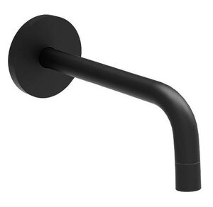 Изображение товара Излив Paffoni Light ZBOC141NO для ванны и душа, 24.5 см, с латунной накладкой, черный матовый