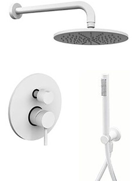 Изображение товара Душевая система Paffoni KIT LIG KITLIG018BO встраиваемая, белый матовый