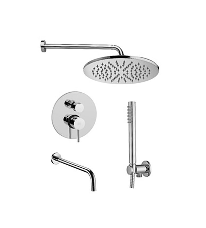 Изображение товара Душевая система Paffoni KIT LIG KITLIG019CR046 встраиваемая с изливом