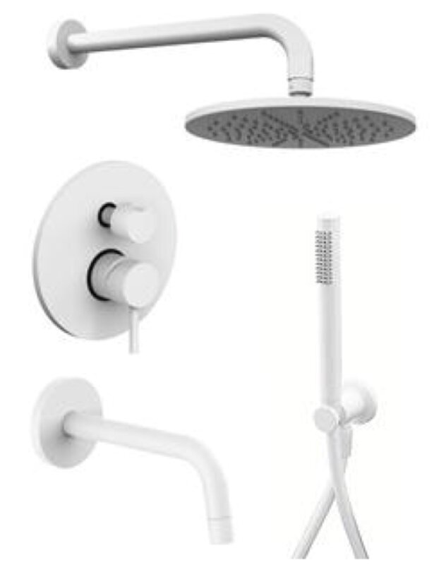 Изображение товара Душевая система Paffoni KIT LIG KITLIG019BO141 Белый матовый