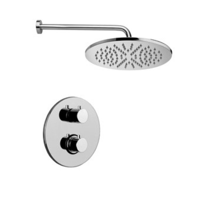 Изображение товара Душевая система Paffoni KIT LIG KITLIQ013CR встраиваемая, термостатическая, хром