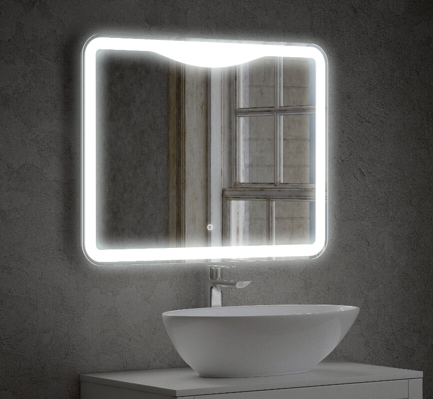 Изображение товара Зеркало Corozo Орли с LED-подсветкой, сенсор, 80х60 см, подвесное, IP67