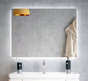 Изображение товара Зеркало Corozo Фоссо с LED-подсветкой, сенсор, 80 х 60 см, подвесное, SD-00001188