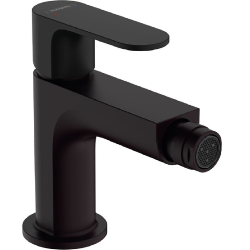 Изображение товара Смеситель для биде Hansgrohe Rebris S, 72210670, с набором для слива, черный матовый Изображение товара Смеситель для биде Hansgrohe Rebris S, 72210670, с набором для слива, черный матовый