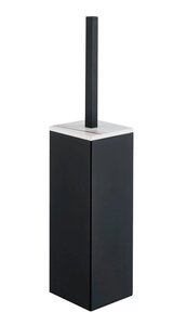 Изображение товара Ершик для унитаза Iddis On-X напольный с вставкой из керамогранита черный матовый
