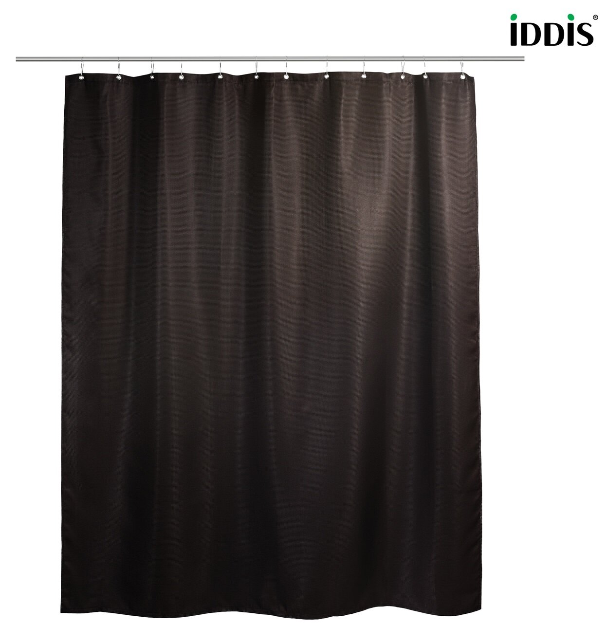 Изображение товара Штора для ванной комнаты Iddis Decor D25P218i11 180 x 200 см, полиэстер, темно-коричневый