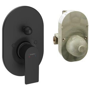 Изображение товара Смеситель для душа Hansgrohe Rebris E, 72458670, черный матовый