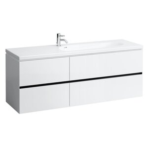 Изображение товара Тумба под раковину Laufen Palomba 160 см, подвесная, цвет белый матовый, 4.0740.4.180.220.1