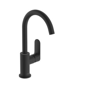 Изображение товара Смеситель для раковины Hansgrohe Rebris S, 72536670, с донным клапаном, черный матовый