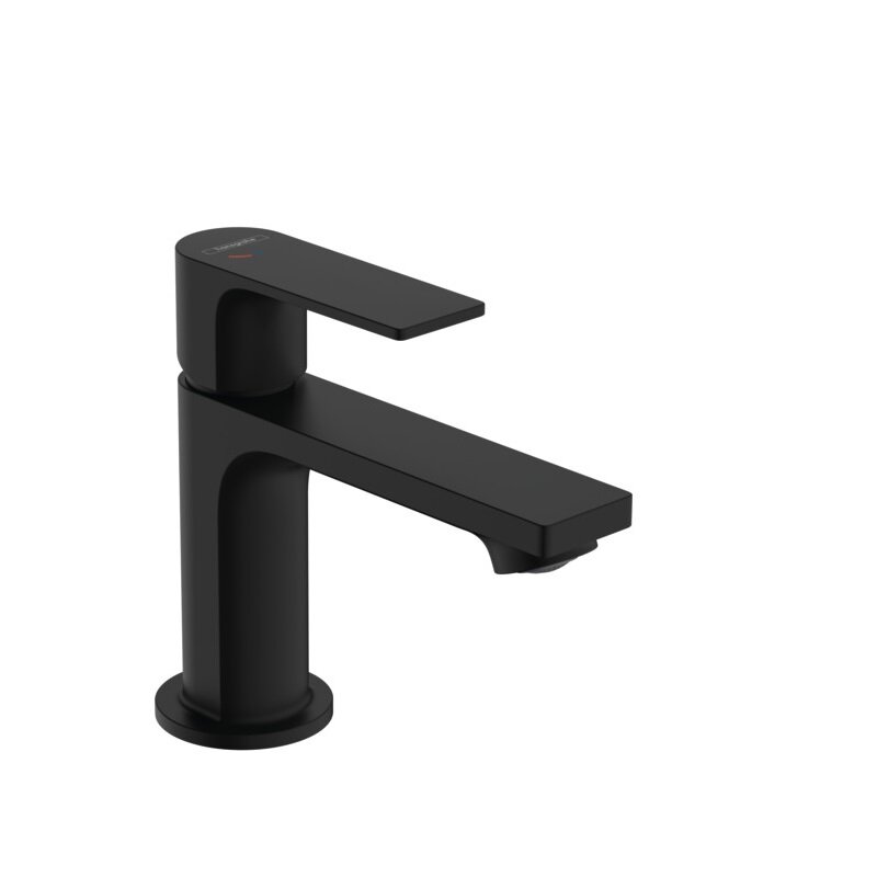 Изображение товара Hansgrohe Rebris E 72553670 смеситель для раковины черный матовый с донным клапаном