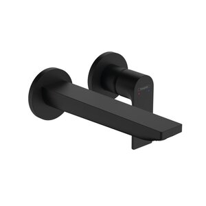 Изображение товара Смеситель для раковины Hansgrohe Rebris E, 72568670, с набором для слива, черный матовый