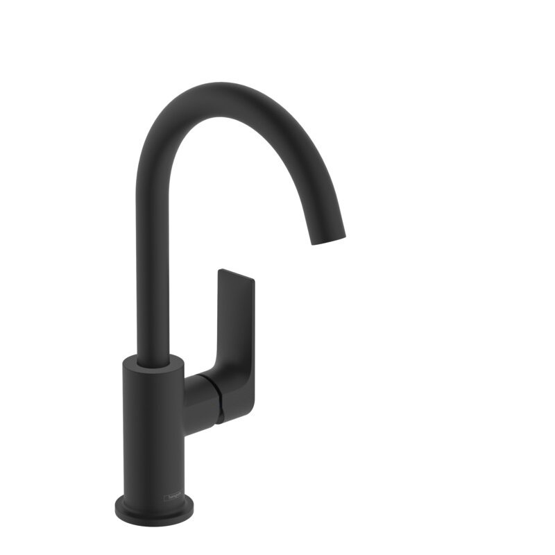 Изображение товара Смеситель для раковины Hansgrohe Rebris E, 72576670, с донным клапаном, черный матовый