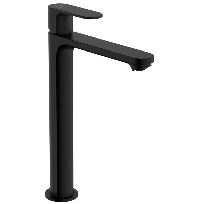 Изображение товара Смеситель для раковины Hansgrohe Rebris S, 72580670, с донным клапаном, черный матовый Изображение товара Смеситель для раковины Hansgrohe Rebris S, 72580670, с донным клапаном, черный матовый