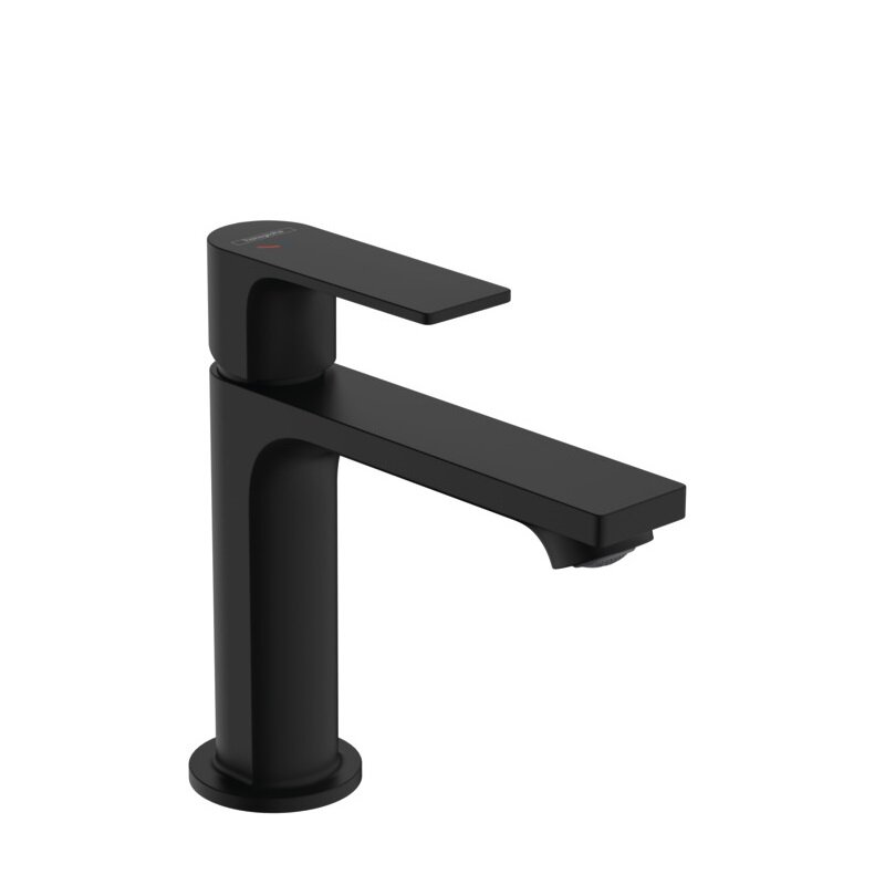 Изображение товара Смеситель для раковины Hansgrohe Rebris E, 72589670, с донным клапаном, черный матовый Изображение товара Смеситель для раковины Hansgrohe Rebris E, 72589670, с донным клапаном, черный матовый
