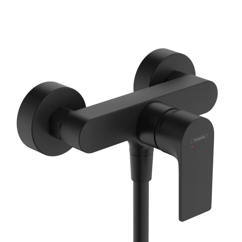 Изображение товара Современный черный матовый смеситель для душа Hansgrohe Rebris E 72650670