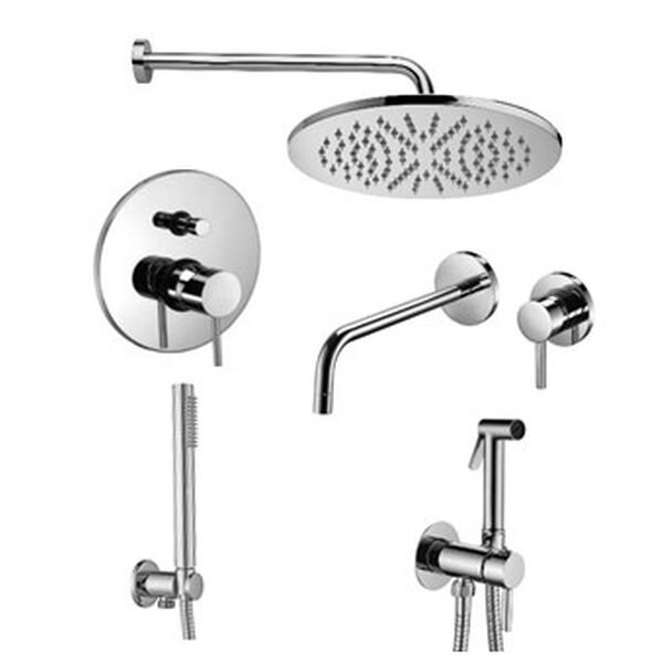 Изображение товара Комплект смесителей Paffoni KIT LIG с гигиеническим душем и встраиваемым смесителем