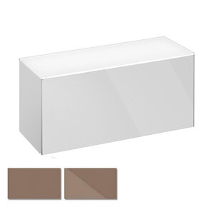 Изображение товара Подвесная боковая тумба Keuco Royal Reflex 80 см трюфель стекло МДФ