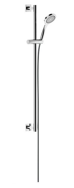 Изображение товара Душевой гарнитур Keuco IXMO штанга 80 см, хром, квадратные розетки