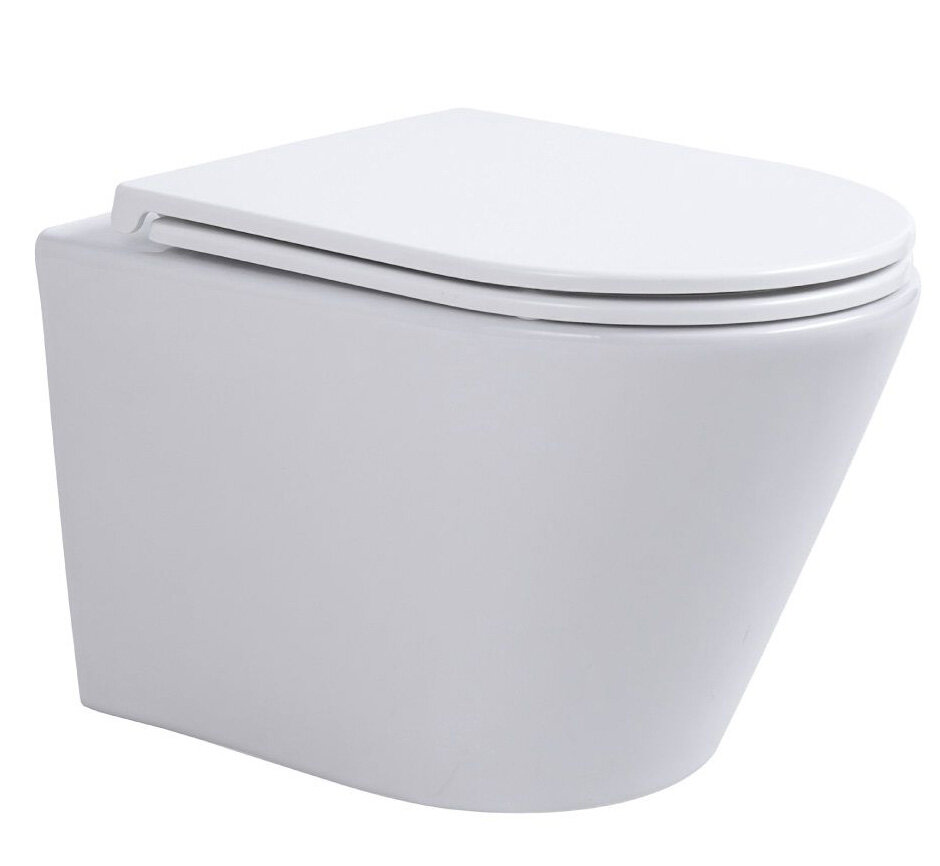 Изображение товара Подвесной безободковый унитаз Sintesi Essler SIN-TS-SLR-181 с микролифтом