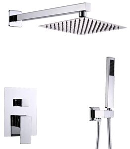 Изображение товара Душевая система с тропическим душем ПСМ-Профсан, встраиваемая тип См–ДшОРЗШтШлА, хром, PSM-CB-02