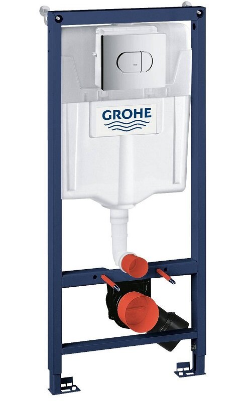 Изображение товара Инсталляция для подвесного унитаза Grohe Rapid SL Solido 3 в 1 с клавишей Arena Cosmopolitan