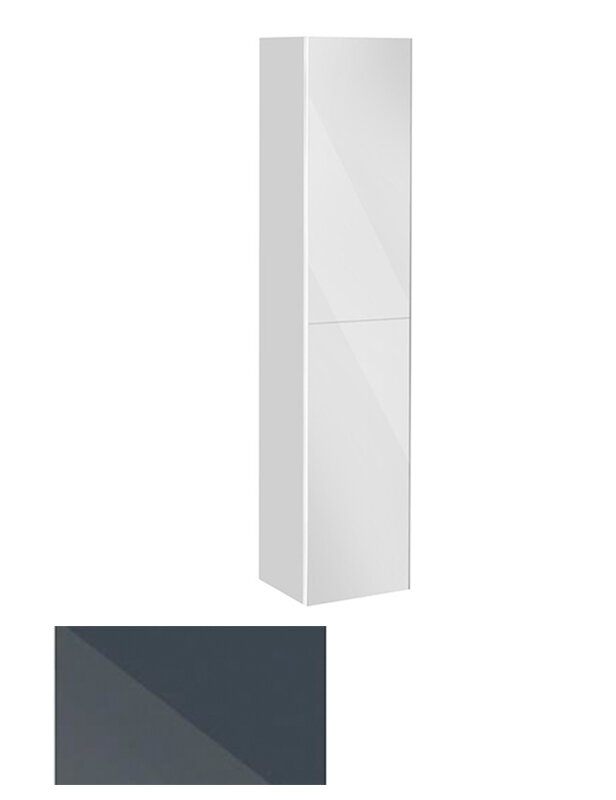 Изображение товара Шкаф-пенал Keuco Royal Reflex 34031 110001 подвесной 35 см, с корзиной, антрацит, петли слева