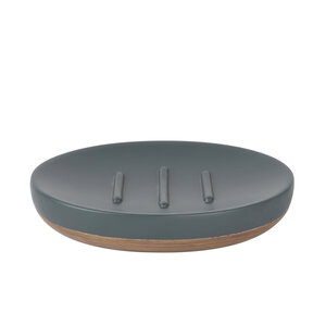 Изображение товара Мыльница WasserKRAFT Lopau, темно-серый/дерево, K-3329