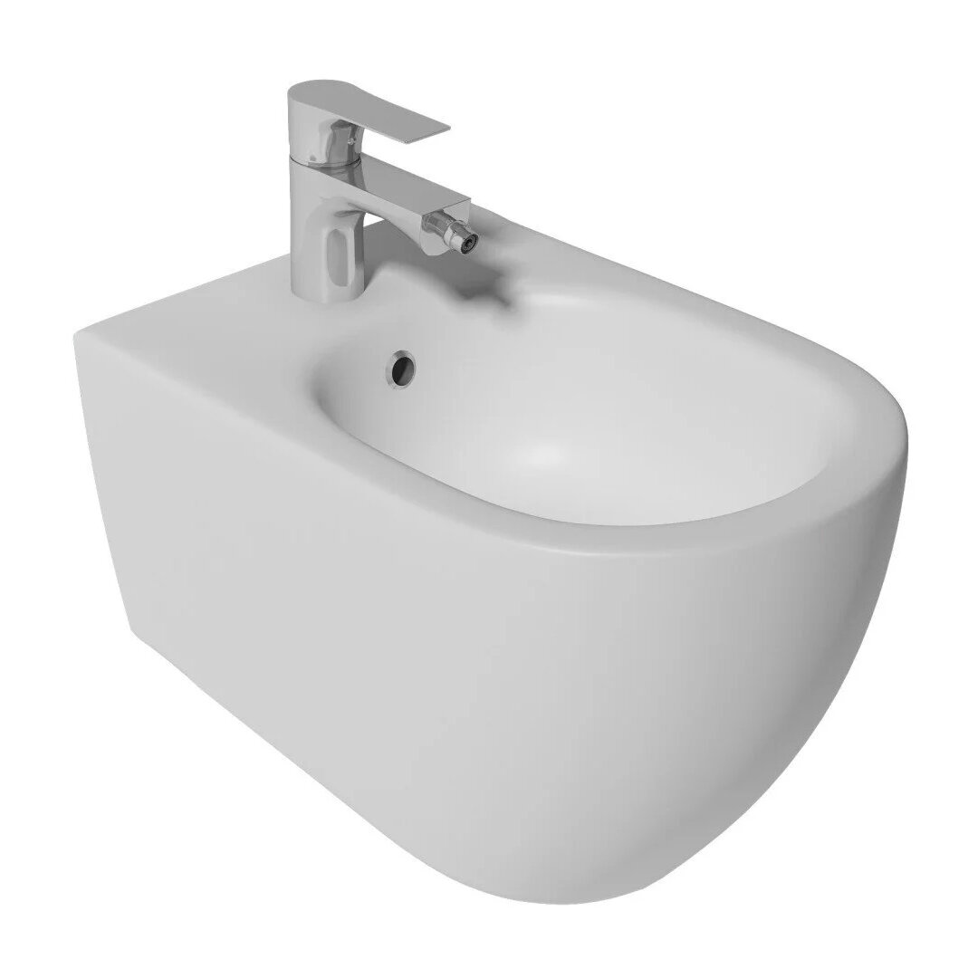 Изображение товара Биде подвесное Isvea Infinity 10NF41001-2L premium белый матовый Изображение товара Биде подвесное Isvea Infinity 10NF41001-2L premium белый матовый