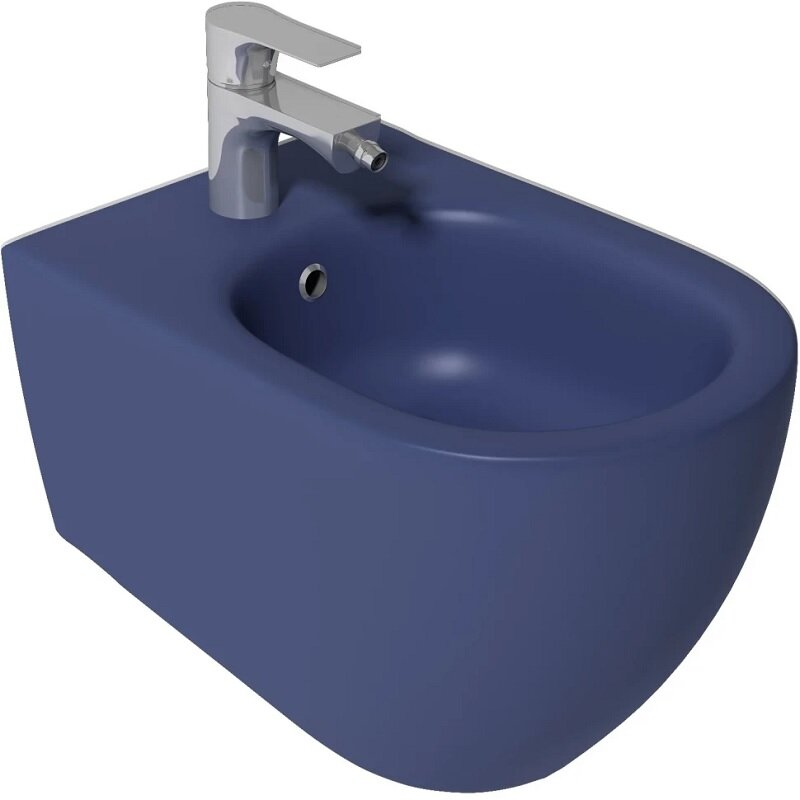 Изображение товара Биде Isvea Infinity 10NF41001-2Z Подвесное 36.5x53x38 см, синий матовый