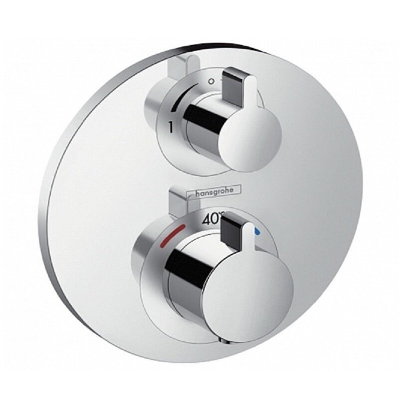 Изображение товара Термостатический смеситель для душа Hansgrohe Ecostat S 15758000, хром, встроенный