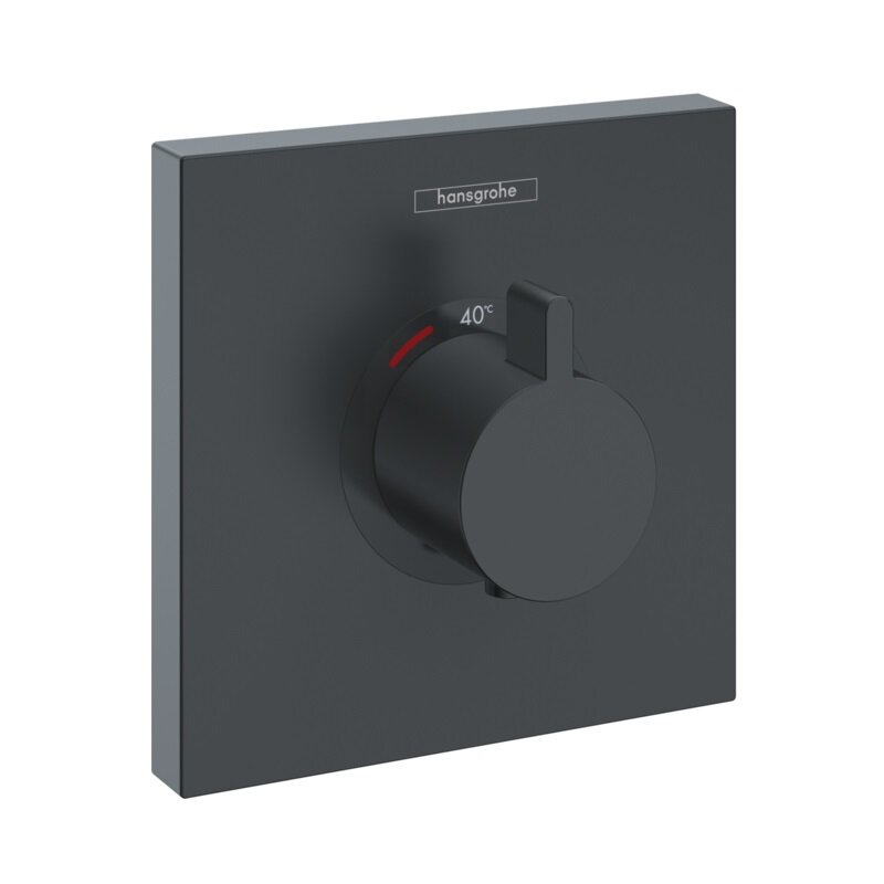 Изображение товара Термостатический смеситель для душа Hansgrohe ShowerSelect черный матовый