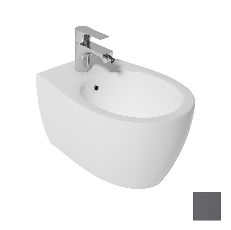 Изображение товара Подвесное биде Isvea Sentimenti Neo антрацит матовый