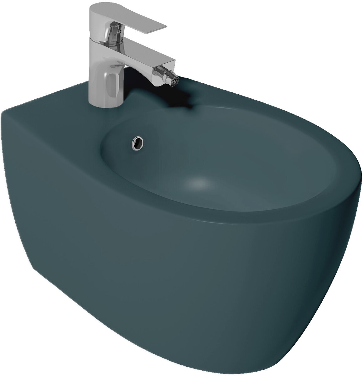 Изображение товара Подвесное биде Isvea Sentimenti Neo изумрудный матовый 36.3x51 см