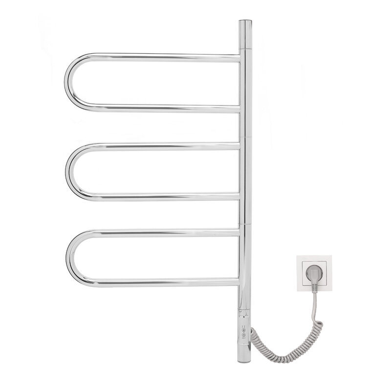 Изображение товара Электрический полотенцесушитель Vincea 40x80 см с таймером и хромированным покрытием