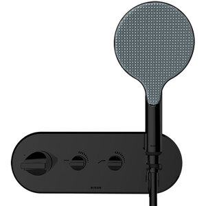 Изображение товара Термостатический смеситель для душа Bossini Apice с ручным душем черный матовый